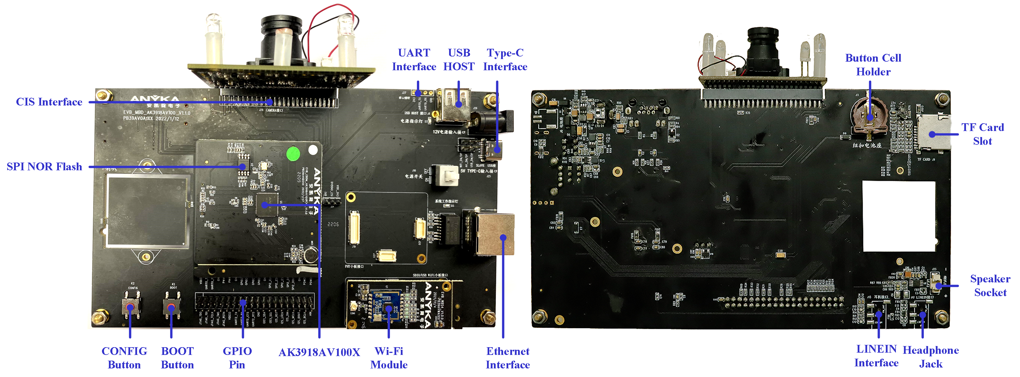 AnyCloud39AV100 Development Board Set C (4MP Single-CIS Application) AnyCloud39AV100 Development Board Set C (4MP Single-CIS Application)